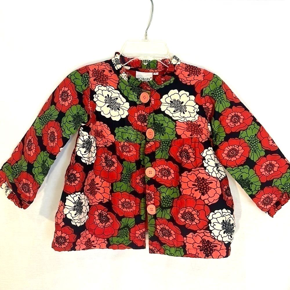 YOBABY Quilted Floral Coat